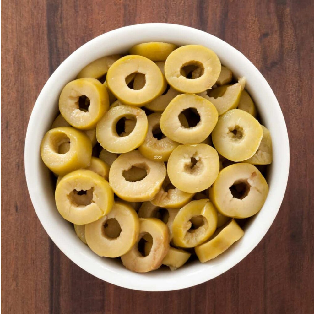 Aceitunas manzanilla en rodajas con pimiento Kurtz (163 g / 5.57 oz) - Miniatura 4