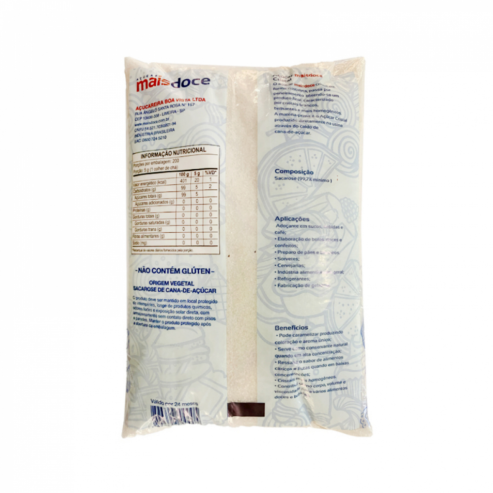 Azúcar blanca Maisdoce (1 kg / 2.2 lb) - Miniatura 4