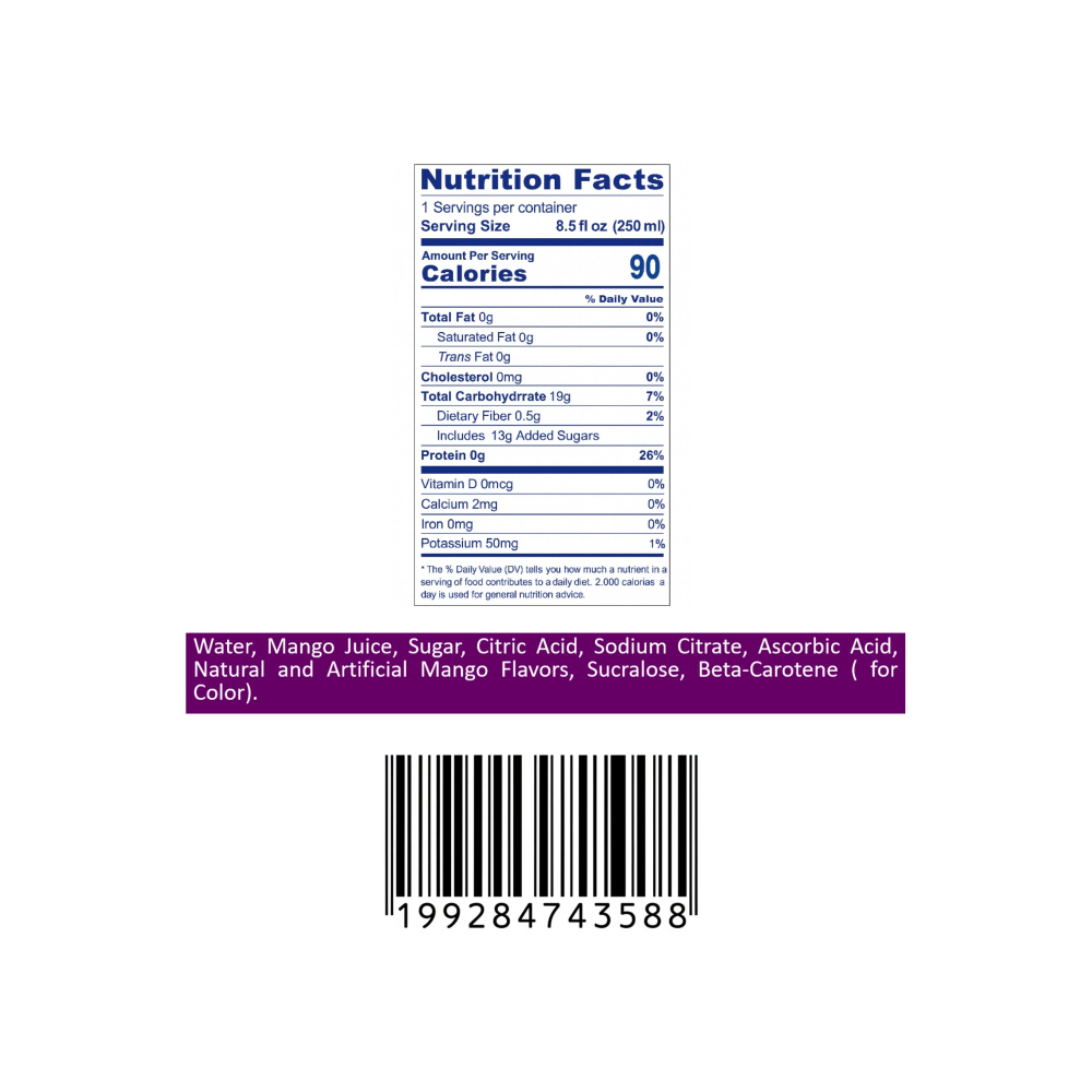 Néctar de fruta sabor mango Tropi Gusto (24 x 250 ml) - Miniatura 3