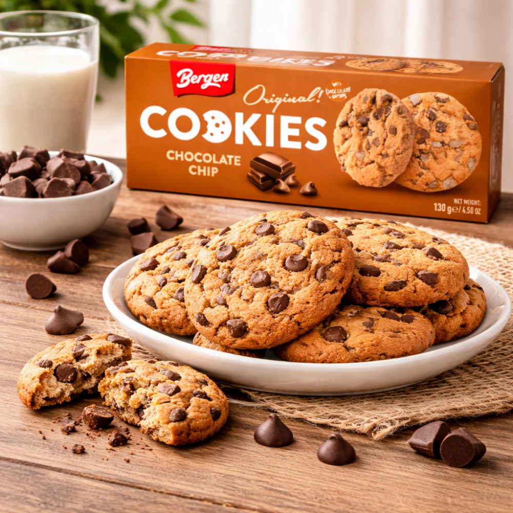 Galletas con chips de chocolate Bergen (130 g / 4.58 oz) - Miniatura 4