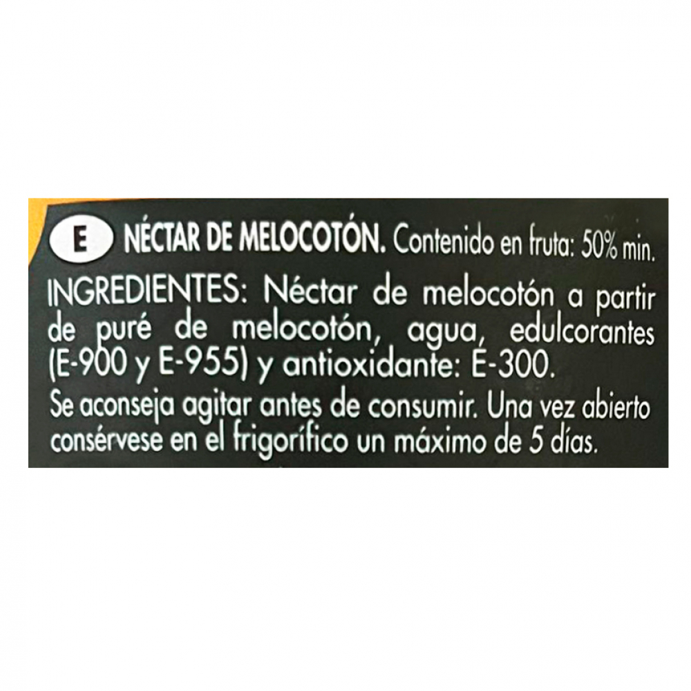 Jugo - néctar - de melocotón Sunvital (1 L) - Miniatura 3
