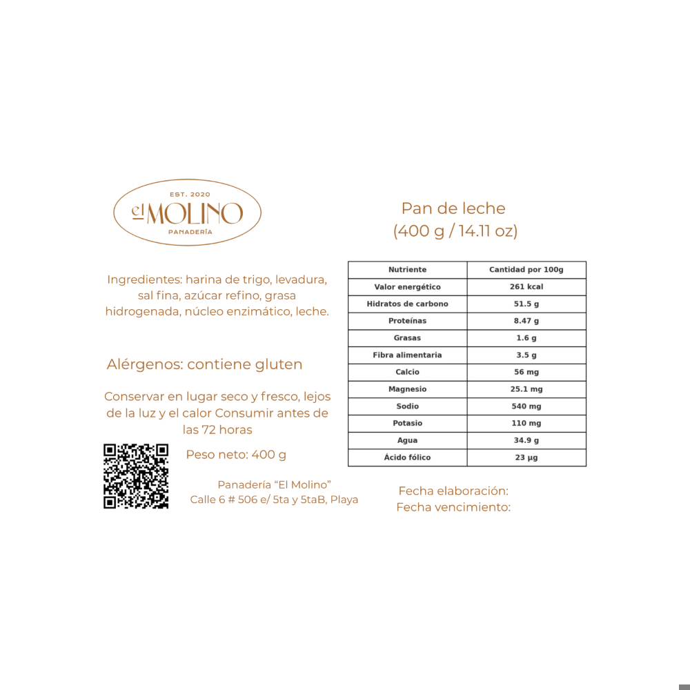 Pan de leche El Molino (400 g / 14.11 oz) - Miniatura 3