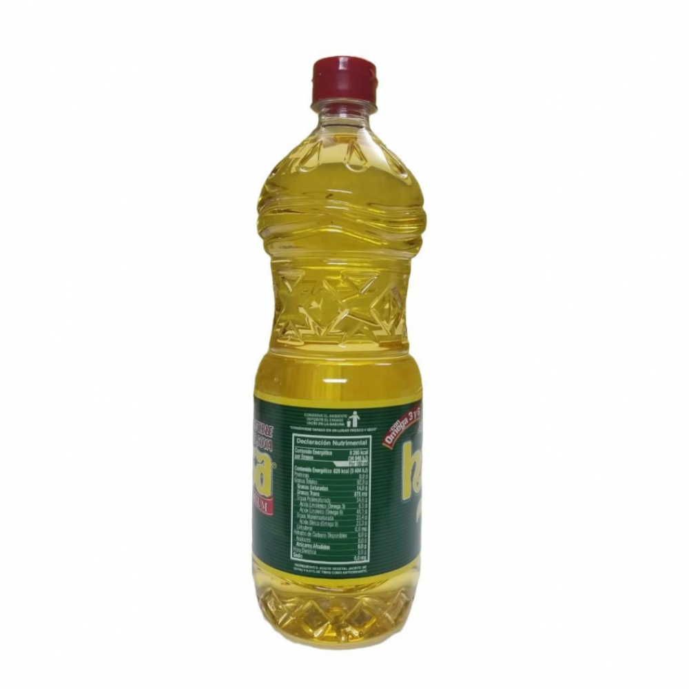 Aceite puro de soya Hysa (3 x 1 L) - Miniatura 3
