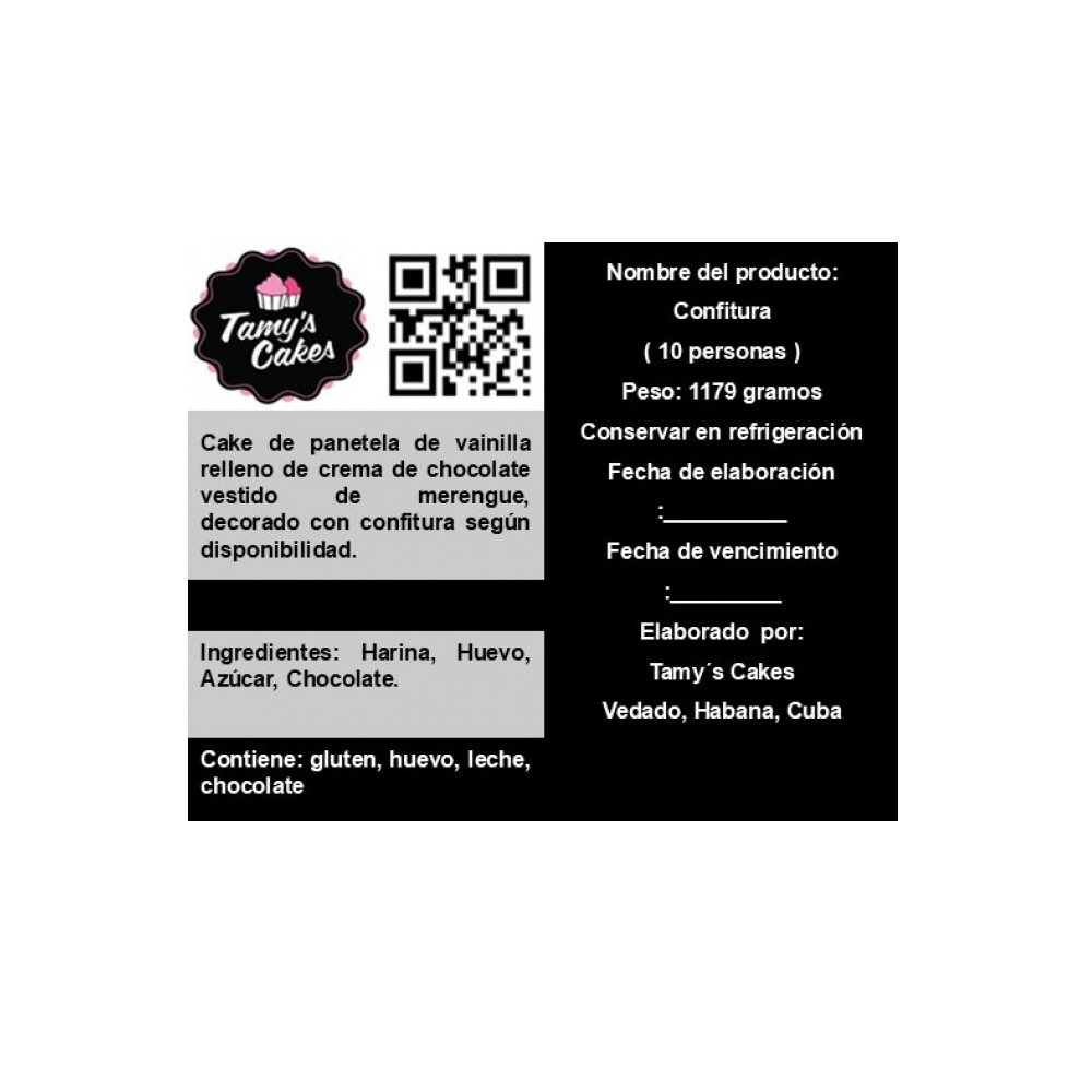 Cake Confitura Tamys Cakes (10 comensales) - Miniatura 3