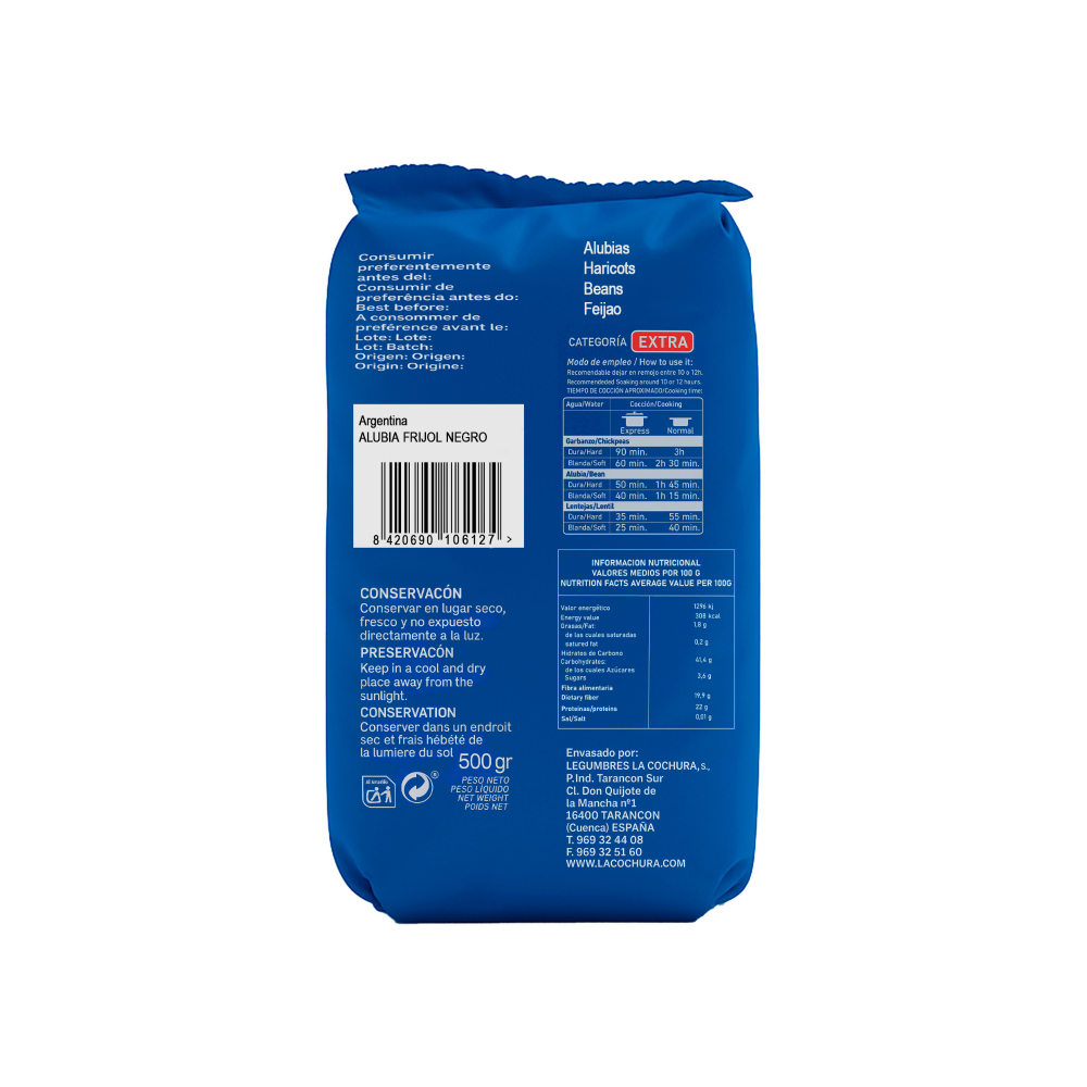 Frijoles negros La Cochura (500 g / 1.10 lb) - Miniatura 3