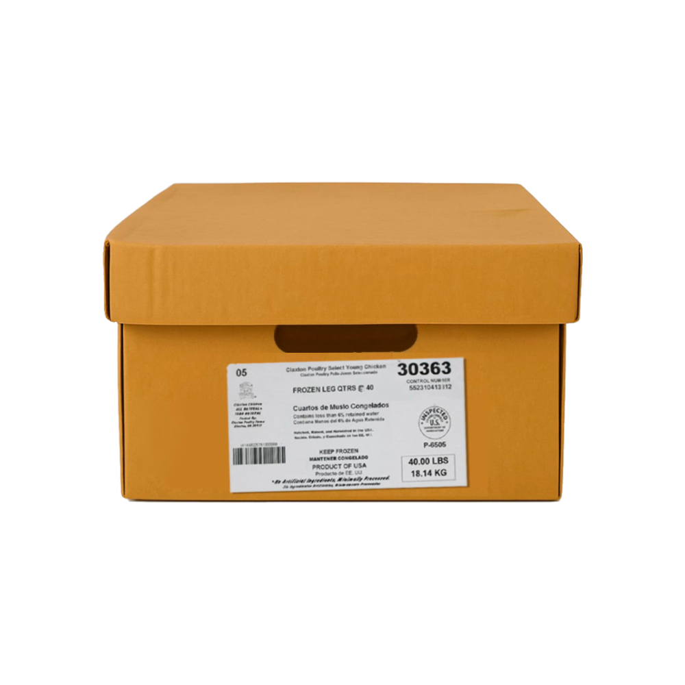 Cuartos traseros de pollo Claxton Poultry (18.1 kg / 40 lb) - Miniatura 2