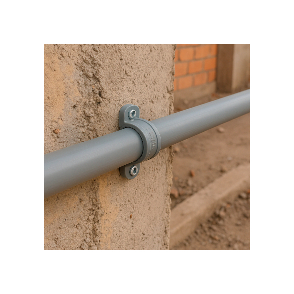 Abrazadera de 2 orificios de 2" PVC Malu - Miniatura 3