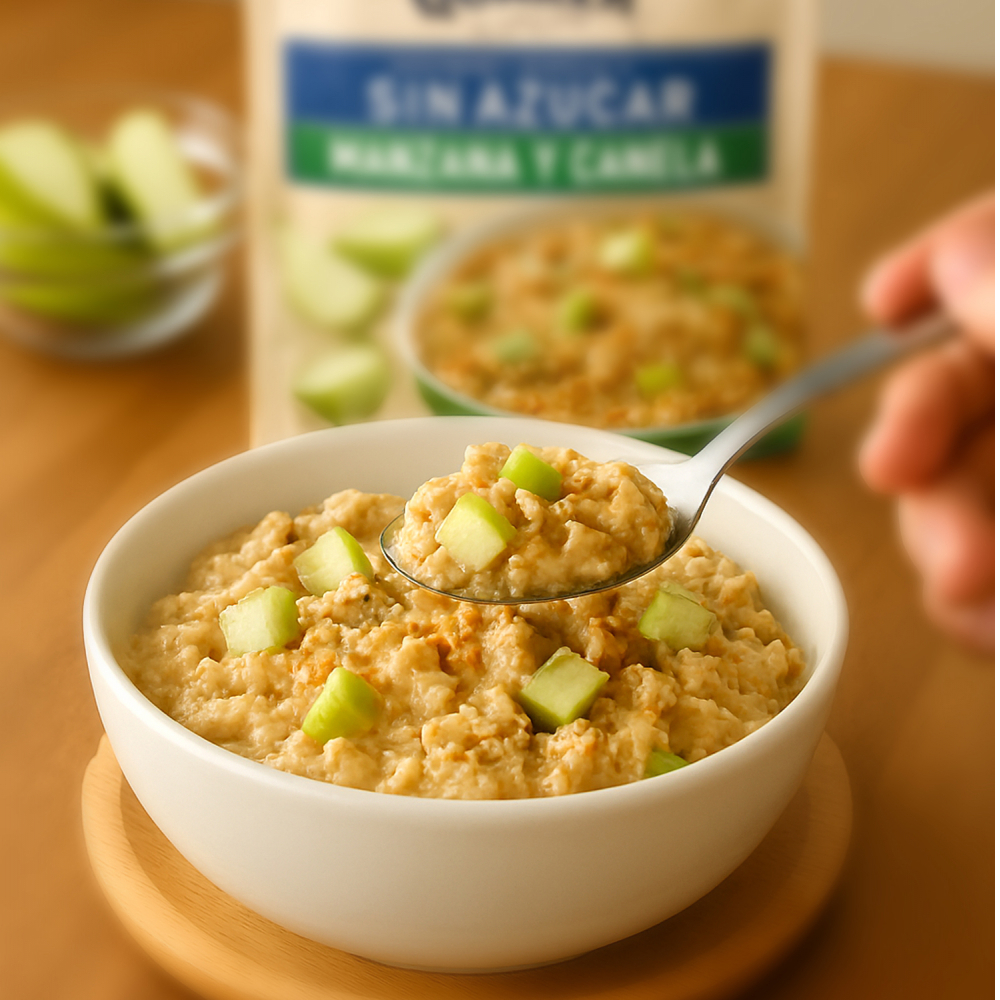 Cereal de avena integral sin azúcar sabor manzana y canela Quaker (35 g / 1.23 oz) - Miniatura 4