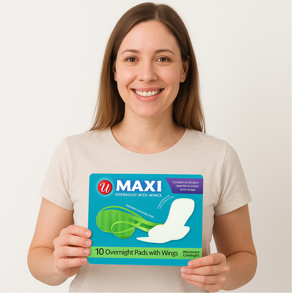 Compresas nocturnas con alas Maxi (10 u) - Miniatura 4