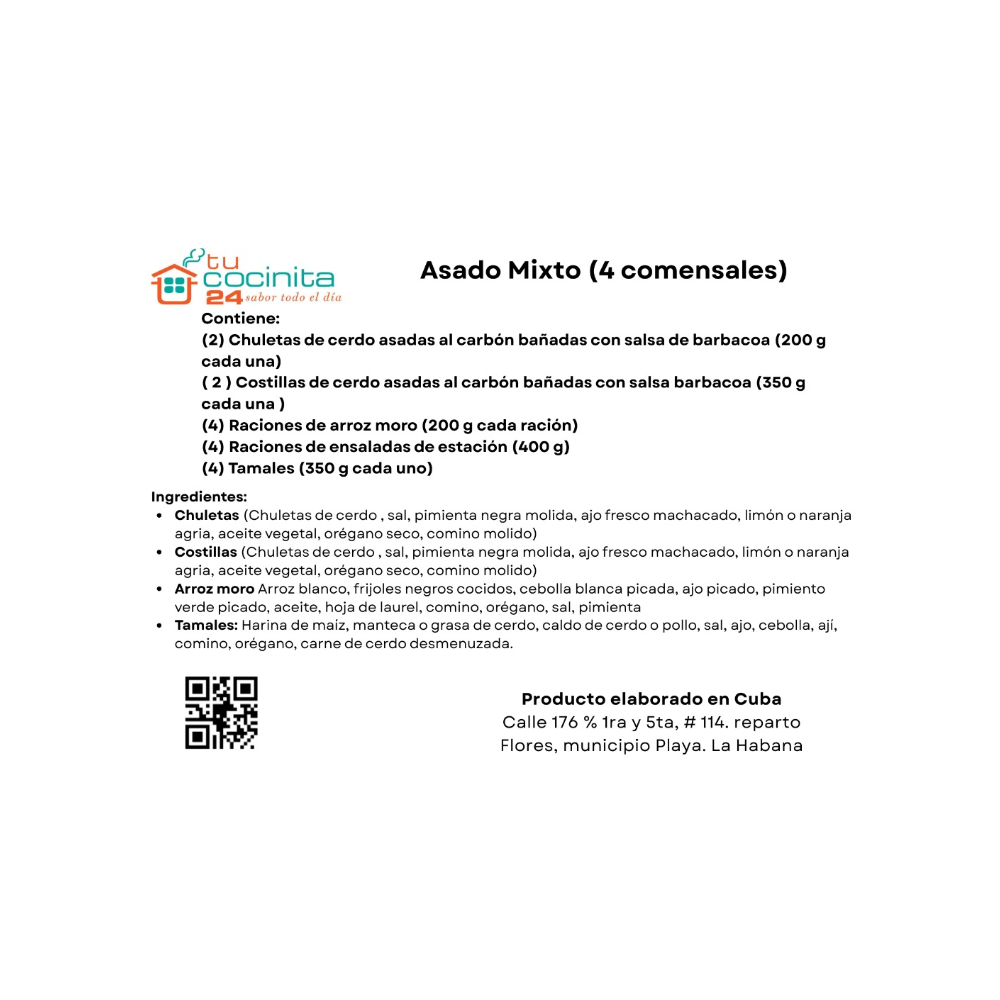 Asado Mixto TuCocinita 24 para 4 personas - Miniatura 3