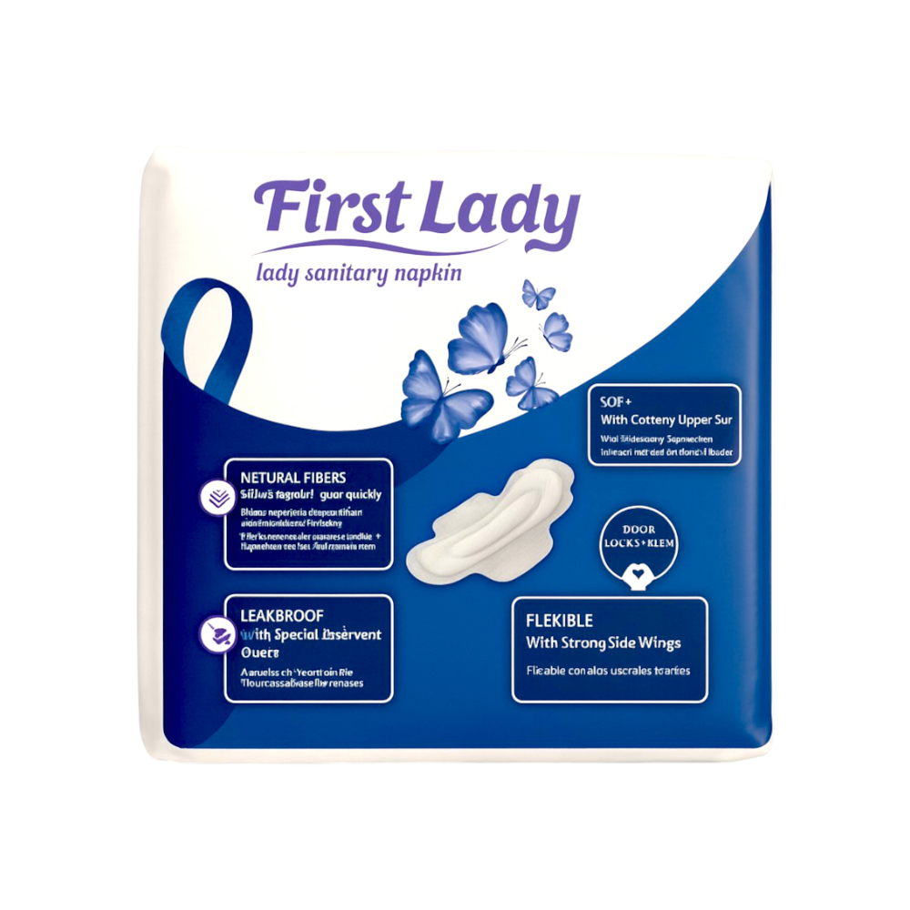 Toallas sanitarias nocturnas con alas First Lady (7 U) - Miniatura 2