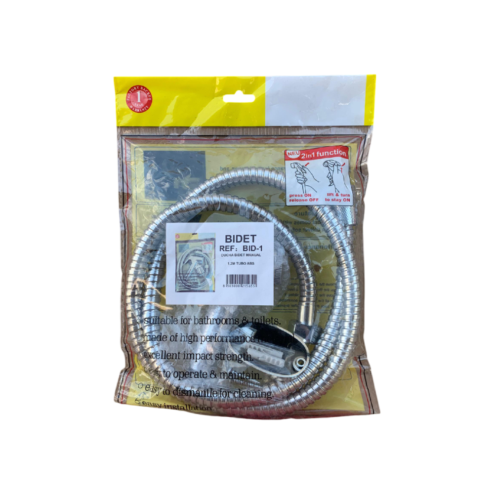 Ducha sanitaria manual con tubo flexible ABS de 1.2 m P53 - Miniatura 3