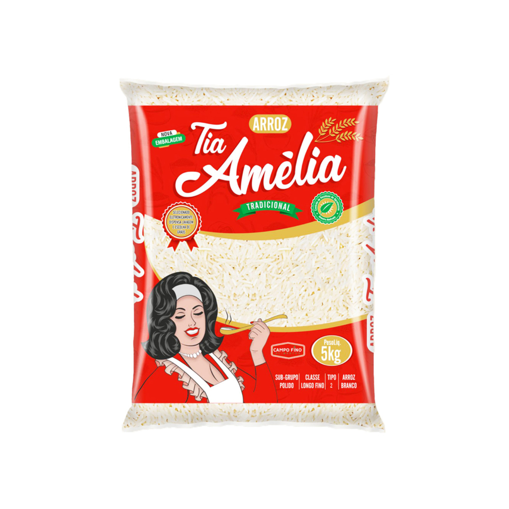 Amelia Rice Tia Amélia fine long grain white rice (5 kg / 11 lb) | Online Agency to ...