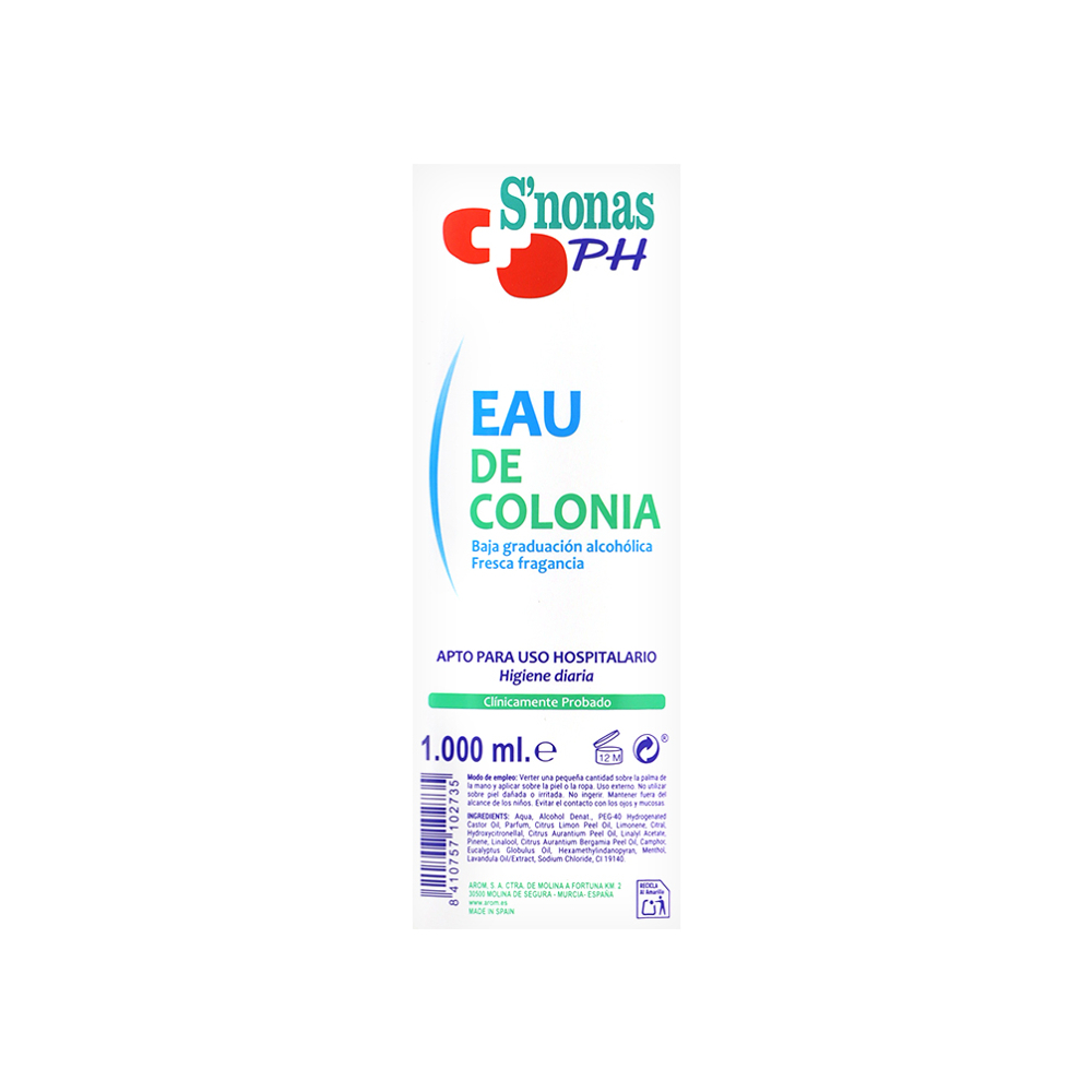 Agua de colonia S'nonas (1 L) - Miniatura 3