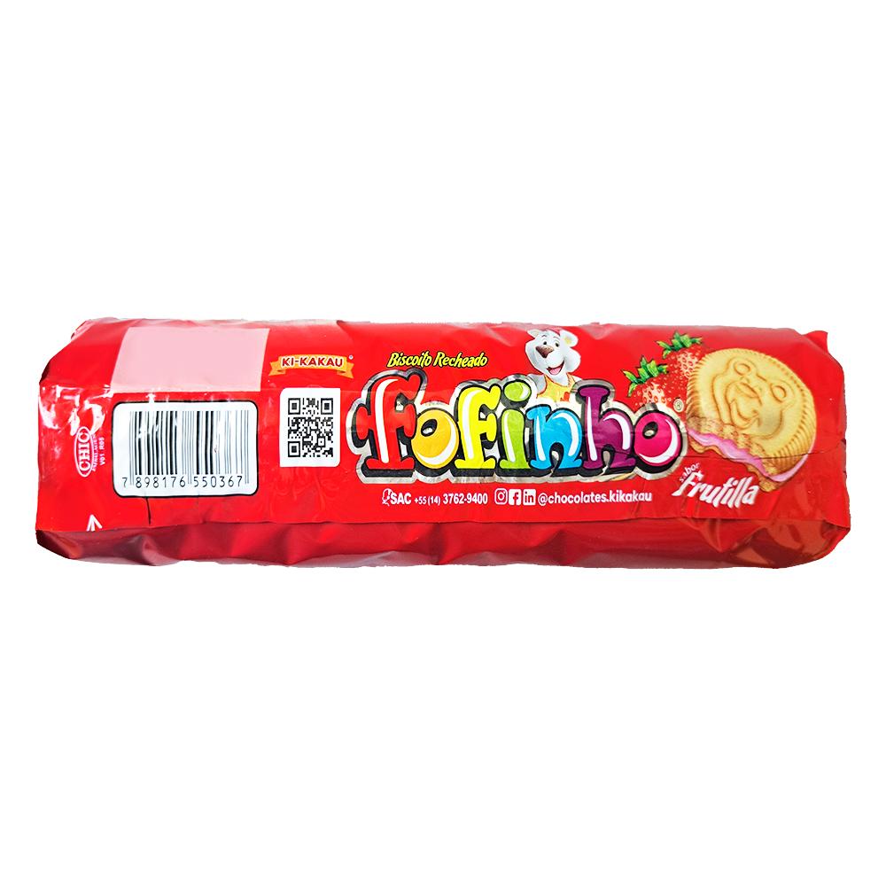 Galletas rellenas sabor frutilla Fofinho Ki-Kakau (110 g / 3.9 oz) - Miniatura 3
