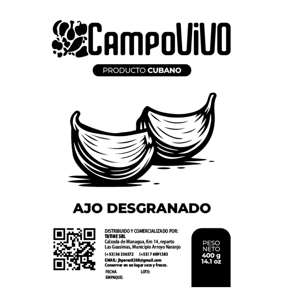 Ajo desgranado Campo Vivo (400 g / 14.1 oz) - Miniatura 3