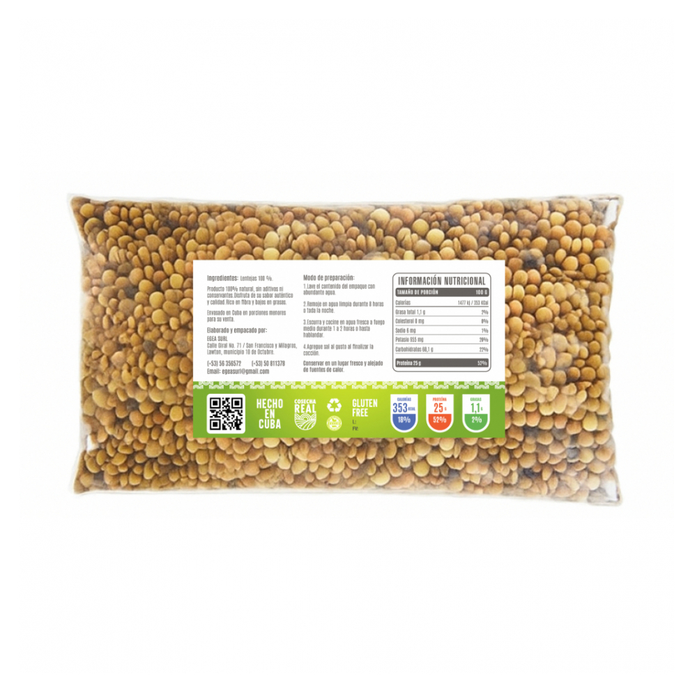 Lentejas Cosecha Real (10 x 1 kg / 2.2 lb) - Miniatura 3