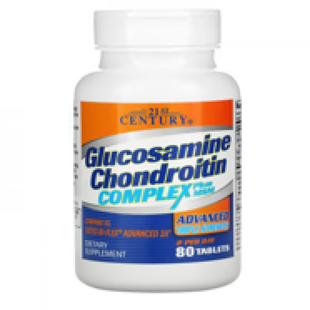 Complejo de glucosamina y condroitina + Metilsulfonilmetano 21st Century (80 tabletas) - Miniatura 2