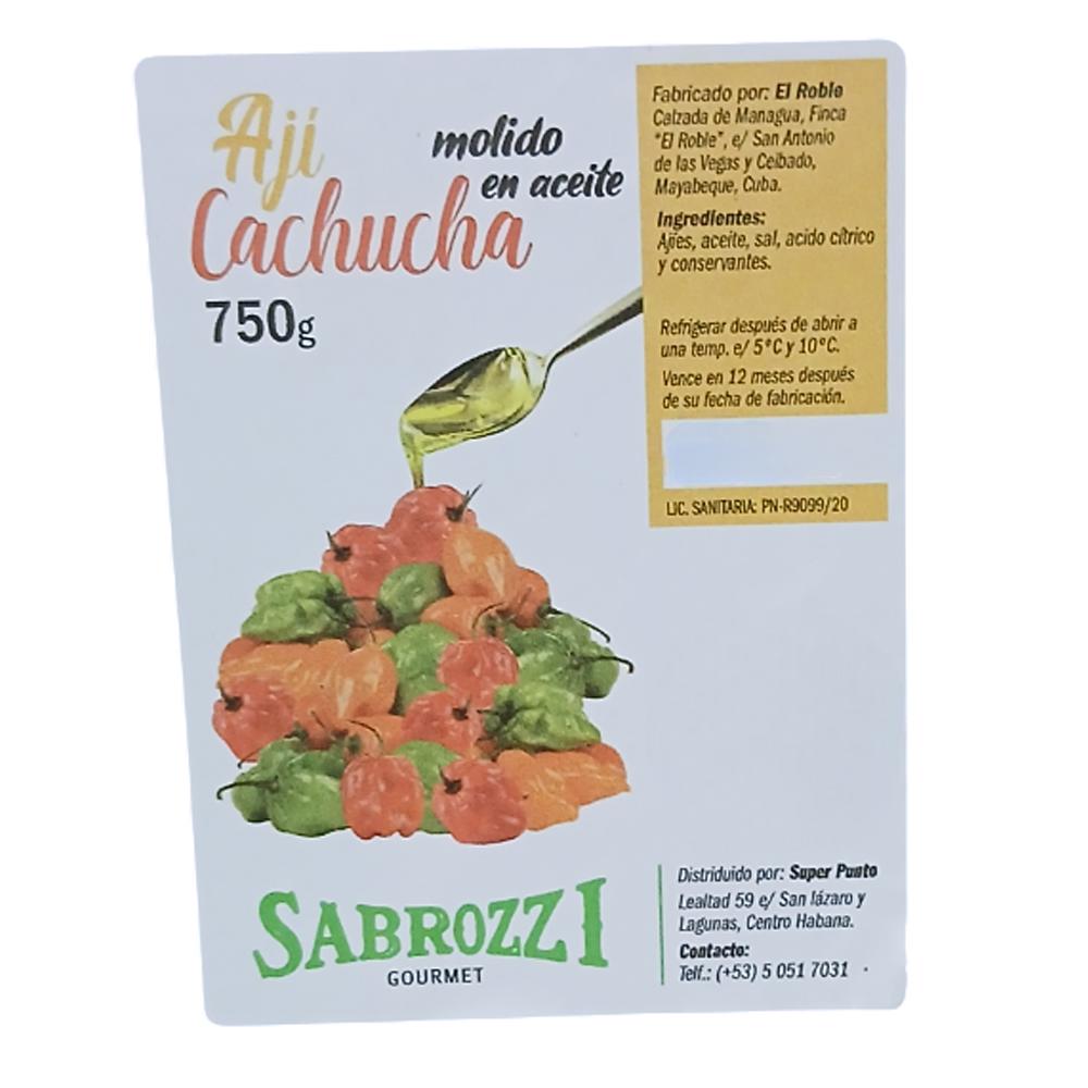 Ají cachucha molido en aceite Sabrozzi (750 g / 1.65 lb) - Miniatura 2