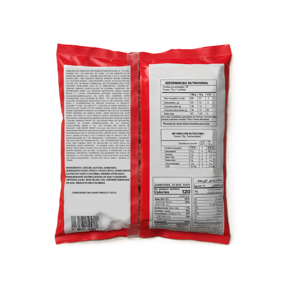 Chupete sabor a cereza con relleno de chicle Pop Mania (672 g / 1.48 lb) - Miniatura 2