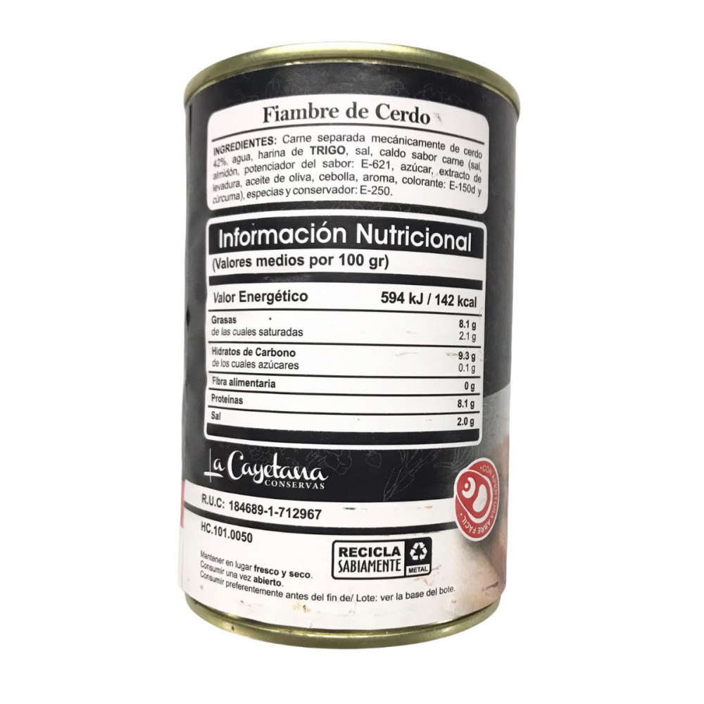 Fiambre de cerdo La Cayetana (415 g / 14.64 oz) - Miniatura 2