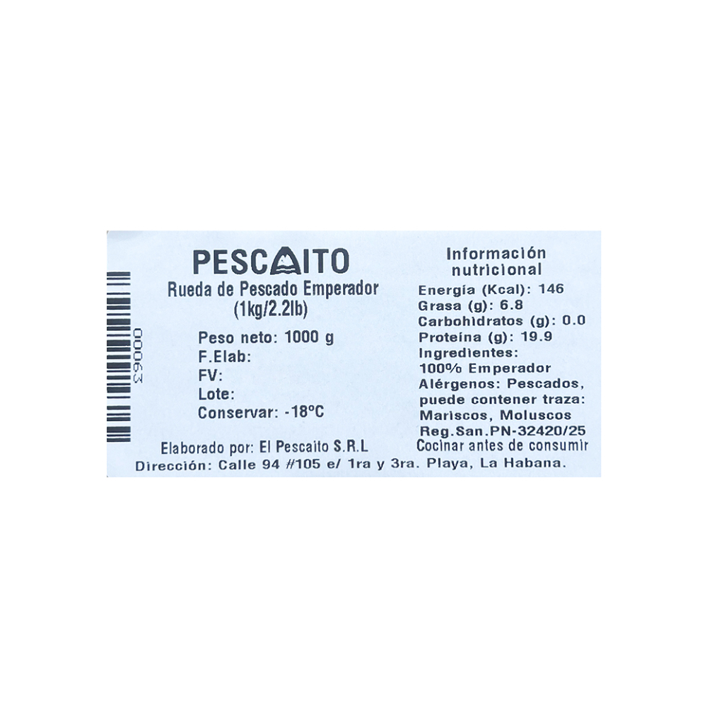 Rueda de pescado emperador Pescaito (1 kg / 2.2 lb) - Miniatura 3