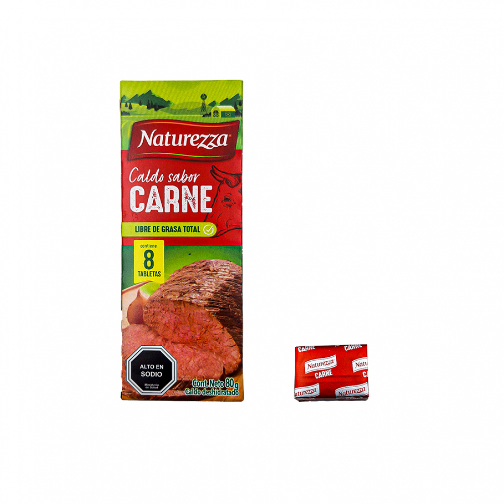 Caldo Sabor Carne Naturezza (80 g) - Miniatura 3