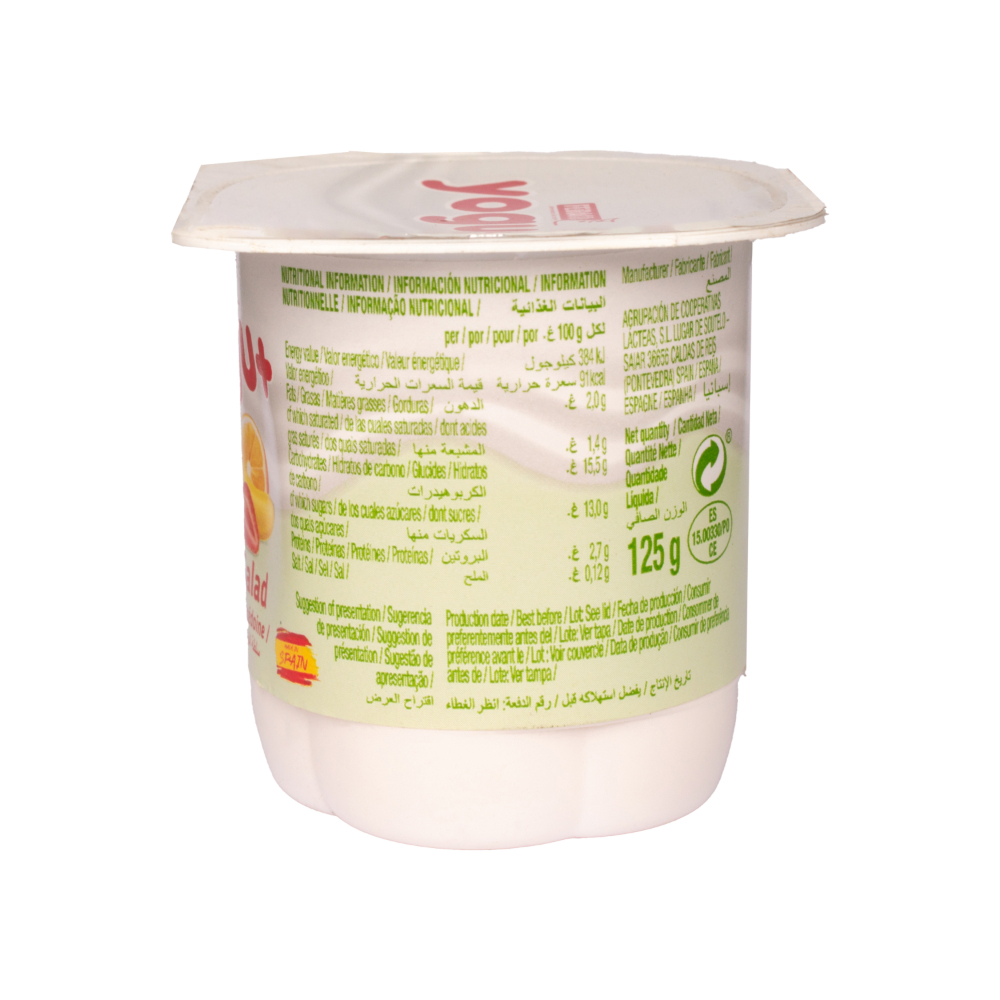 Yogur de macedonia Feiraco Yogu+ (125 g / 4.41 oz) - Miniatura 2