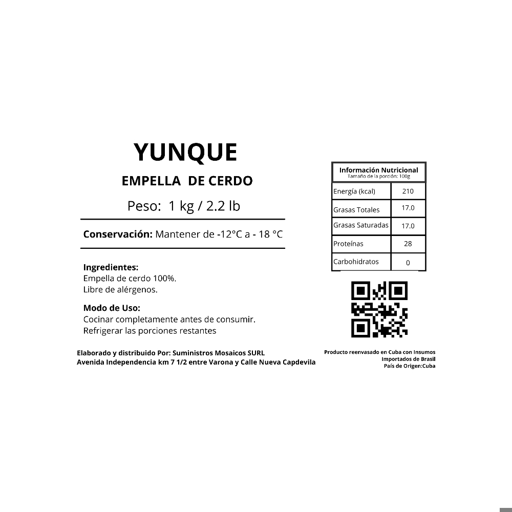 Empellas de cerdo Yunque (1 kg / 2.2 lb) - Miniatura 3
