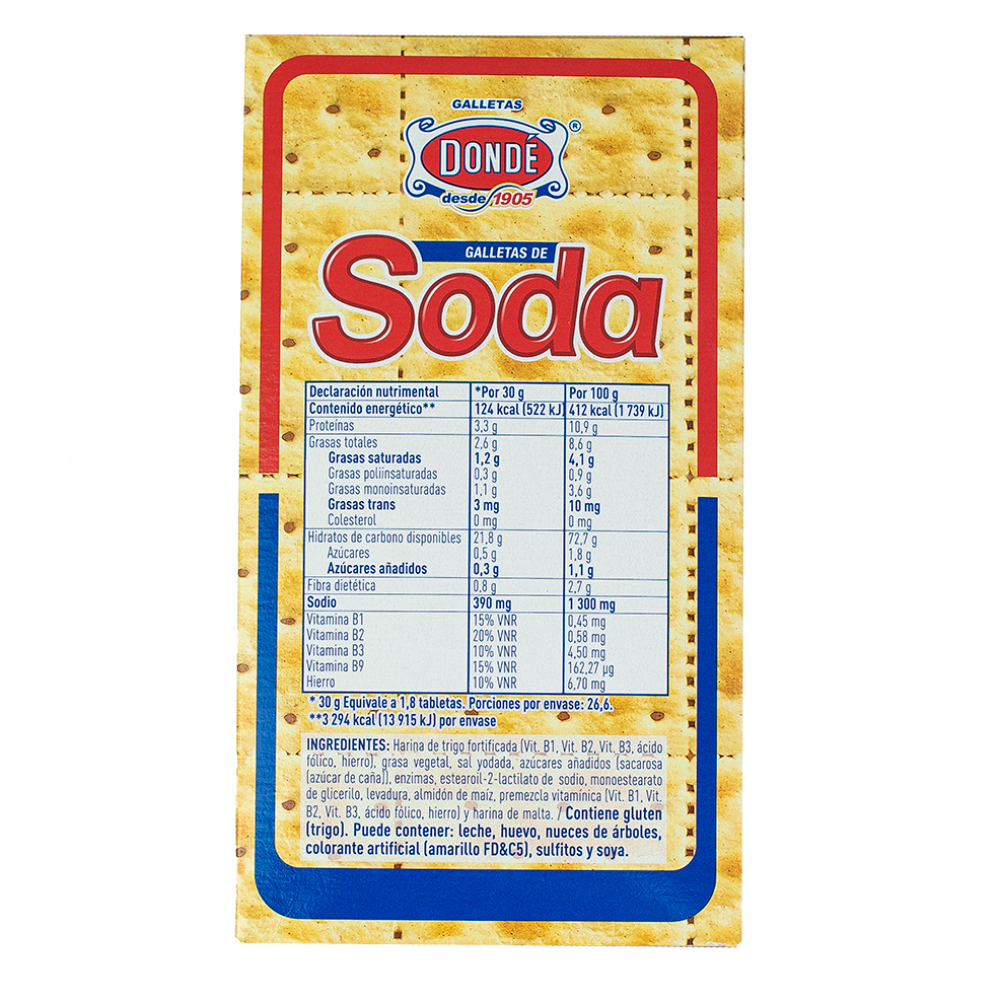 Galletas de soda Dondé (800 g / 1.76 lb) - Miniatura 3