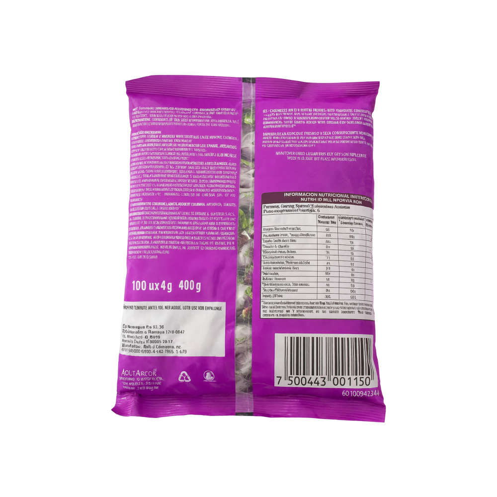 Caramelos duros sabor menta rellenos con chocolate Arcor Delicias (400 g / 14.1 oz) - Miniatura 2