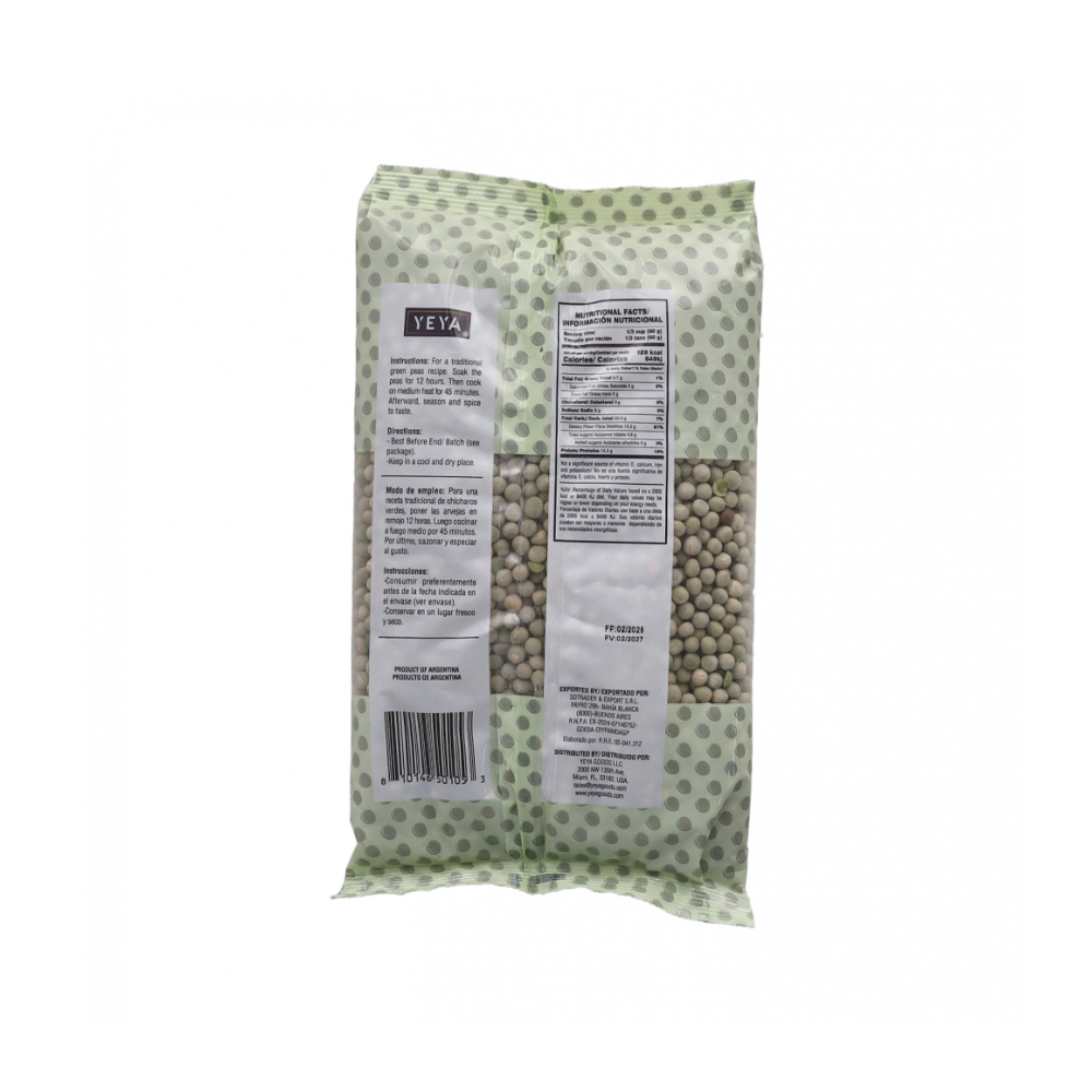 Chícharos verdes Yeya (3 x 1 kg / 2.2 lb) - Miniatura 3