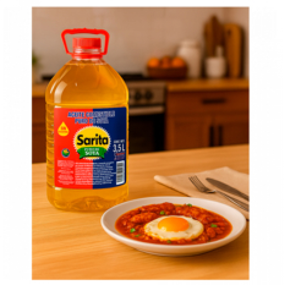 Aceite puro de soya Sarita (3 x 3.5 L) - Miniatura 2