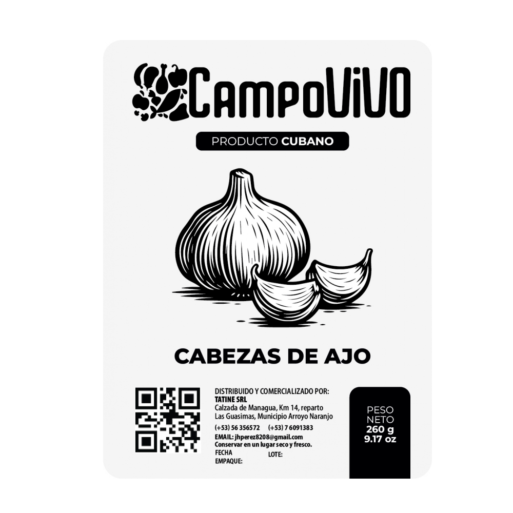 Cabezas de ajo Campo Vivo (260 g / 9.17 oz) - Miniatura 3