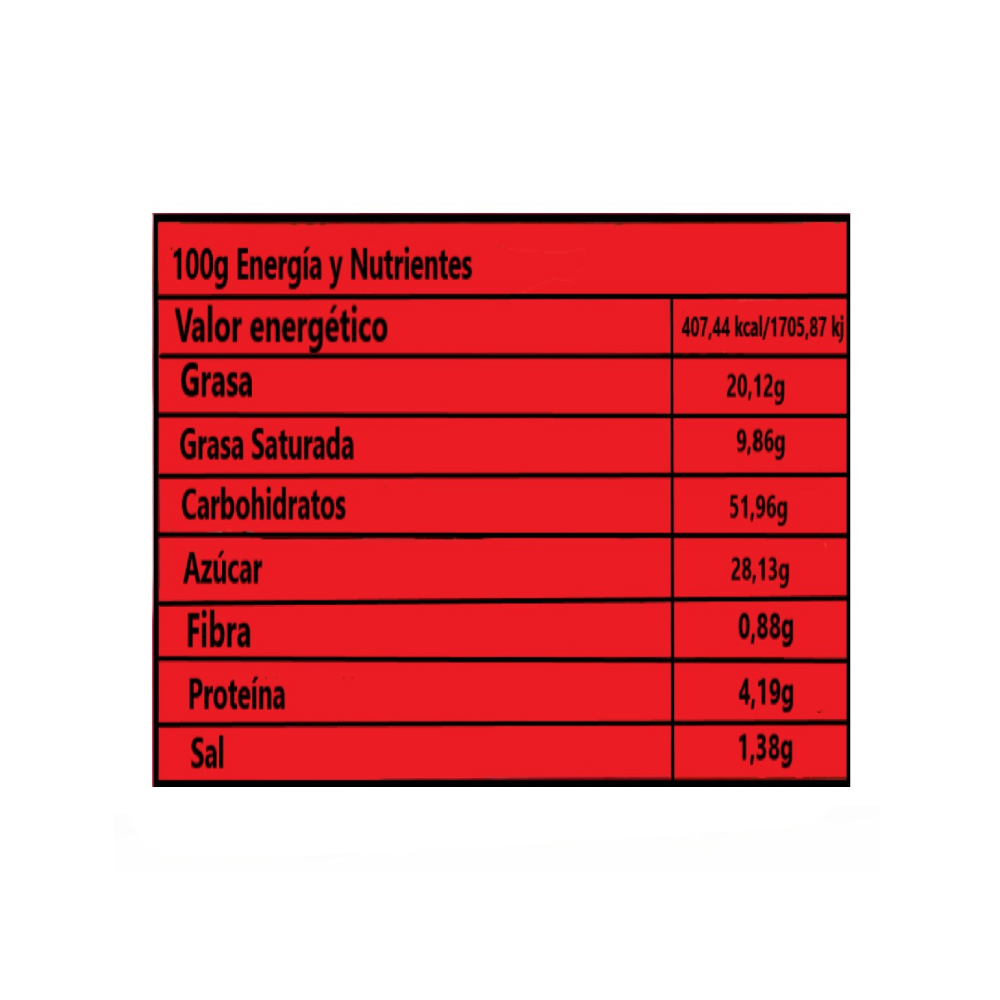Pastel de chocolate con relleno de fresa revestido Magico (40g / 1.41 oz) - Miniatura 3