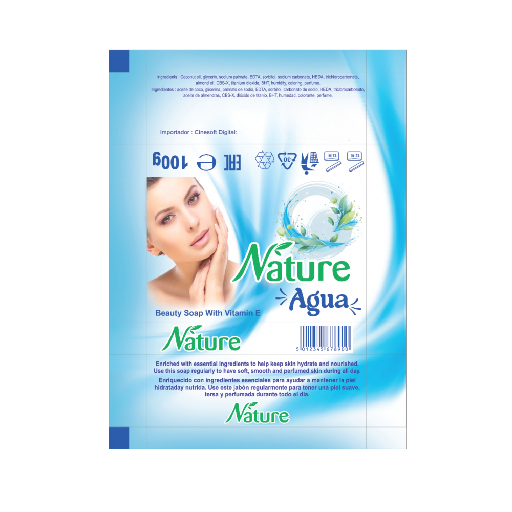 Jabón tocador agua Nature (100 g) - Miniatura 4