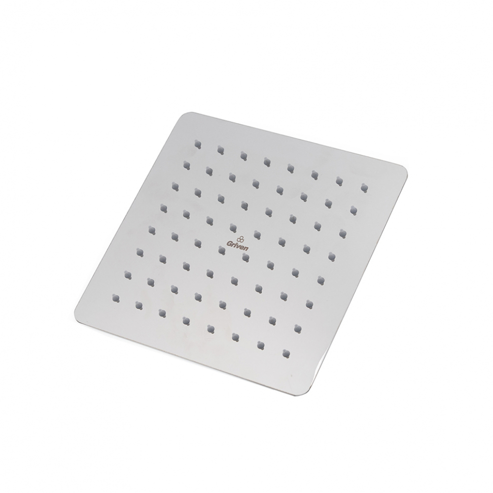 Regadera redonda para ducha de 6". Tipo lluvia acabado cromado Griven - Miniatura 3