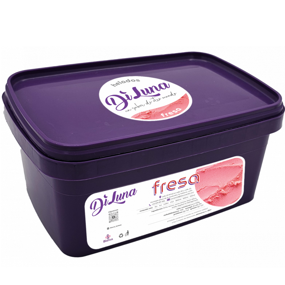 Helado sabor fresa DiLuna (1.5 L) - Miniatura 2