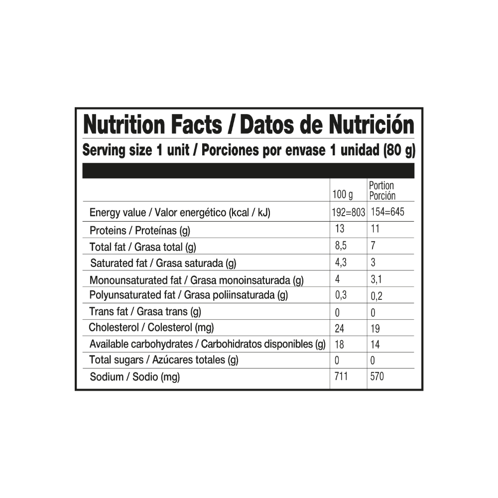 Hamburguesa de carne de res YEYA (24 x 80 g / 2.8 oz) - Miniatura 3