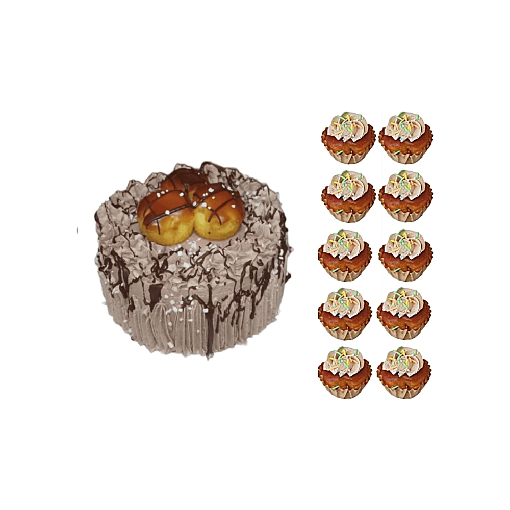 Cake de capuchino (6 comensales) + cabezotes - Imagen 1