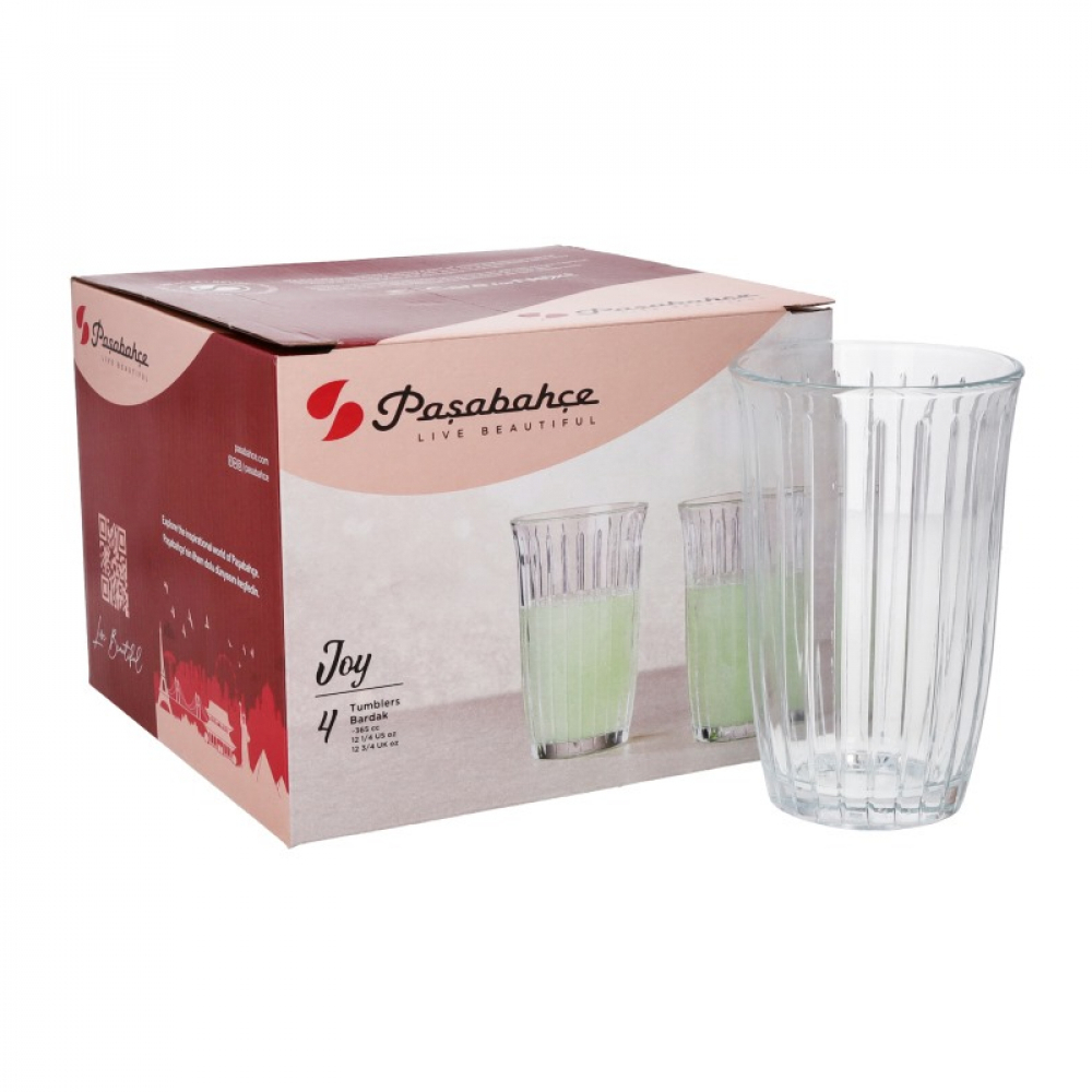 Vaso largo para bebidas 365 CC JOY Pasabahce (4 U) - Miniatura 4