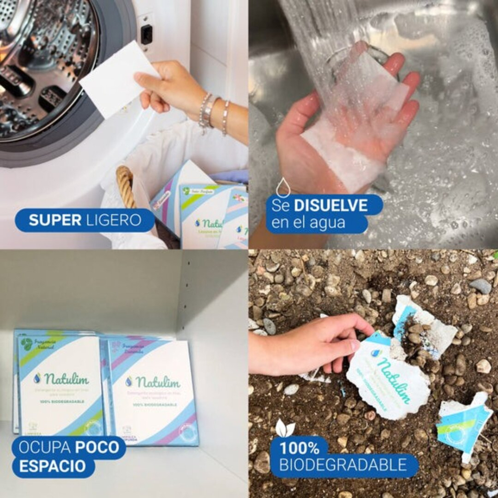 Detergente en tiras para ropa Natilum (35 g / 1.23 oz) - Miniatura 4
