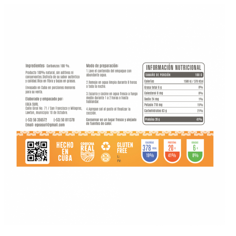 Garbanzos Cosecha Real (10 x 1 kg / 2.2 lb) - Miniatura 2