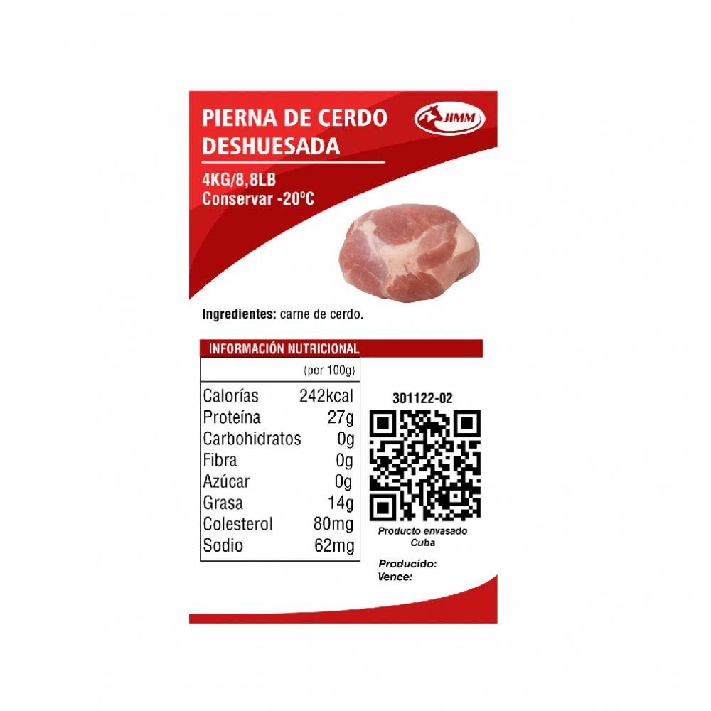 Pierna de cerdo deshuesada Jimm (4 kg / 8.8 lb) - Miniatura 4