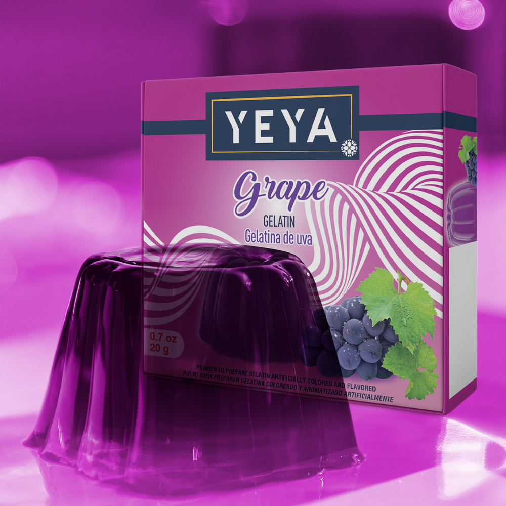 Gelatina sabor uva YEYA (20 g) - Miniatura 3
