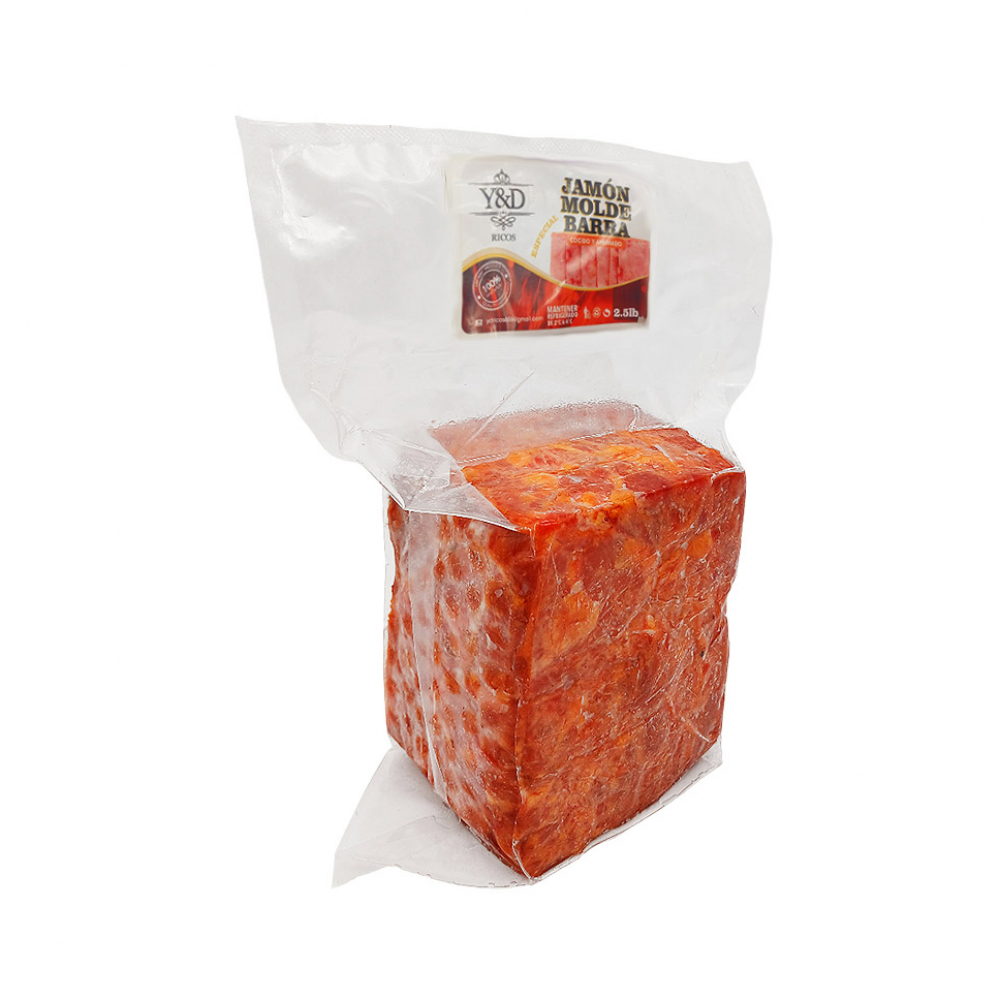 Jamón de molde barra especial cocido y ahumado Y&D Ricos (1.13 kg / 2.5 lb) - Miniatura 2