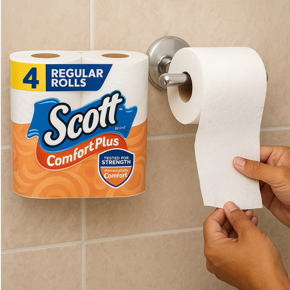 Papel sanitario doméstico Scott Brand (4 U) - Miniatura 3