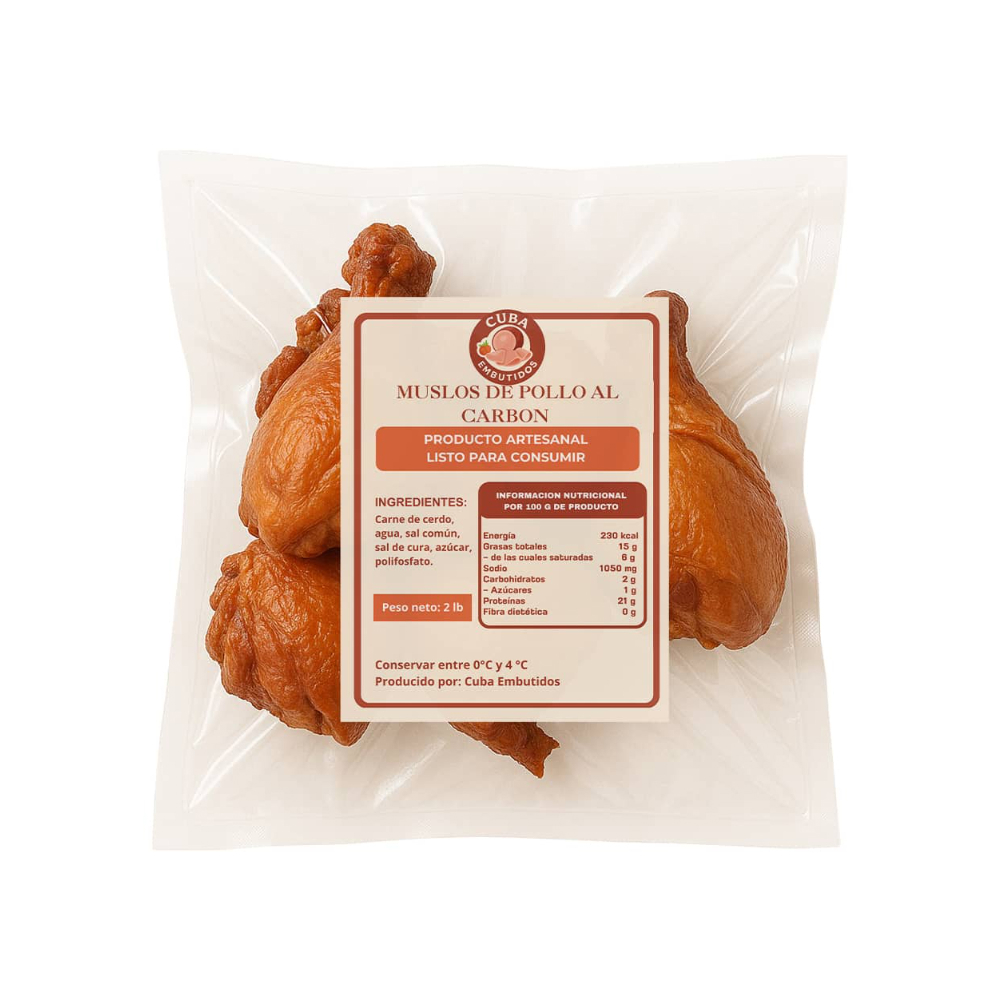 Muslos de pollo al carbón Cuba Embutidos (907 g / 2 lb) - Miniatura 2