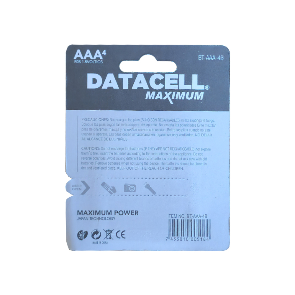 Batería AAA Datacell (4 U) - Miniatura 2