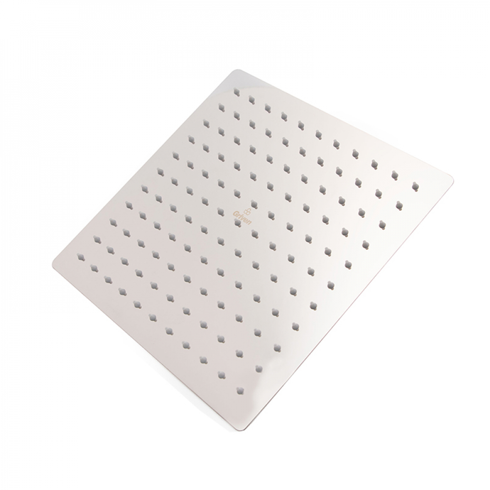 Regadera -ducha- cuadrada de 10" tipo lluvia acabado en cromo Griven - Miniatura 2